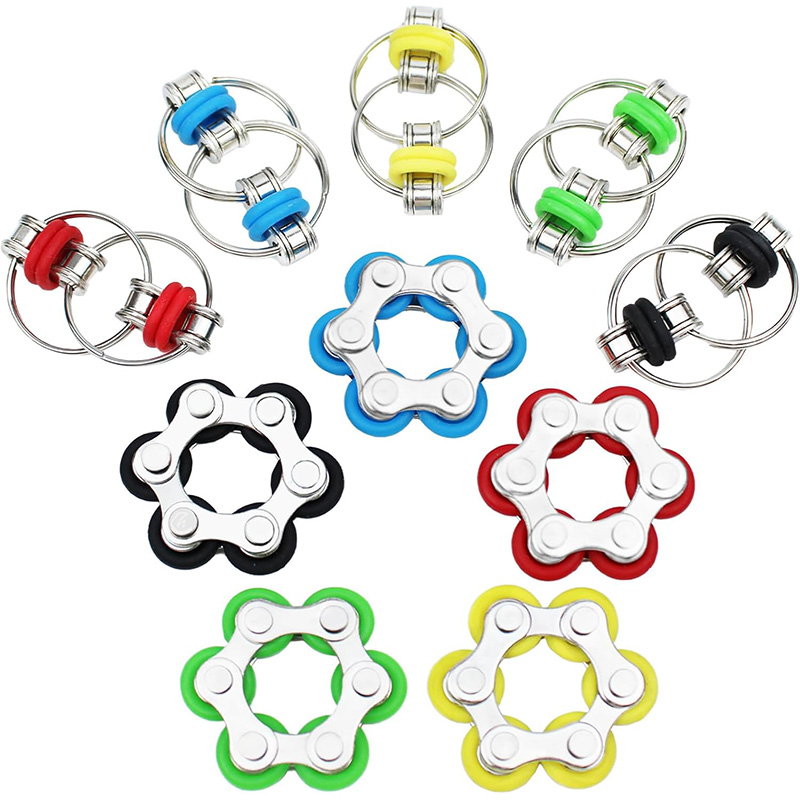 Roller Chain - Fidget Toys Set Includes 2PCS Key