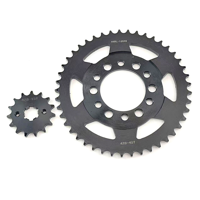 Ｍotorcycle Front Rear Sprocket - 428 Chain recension och pris
