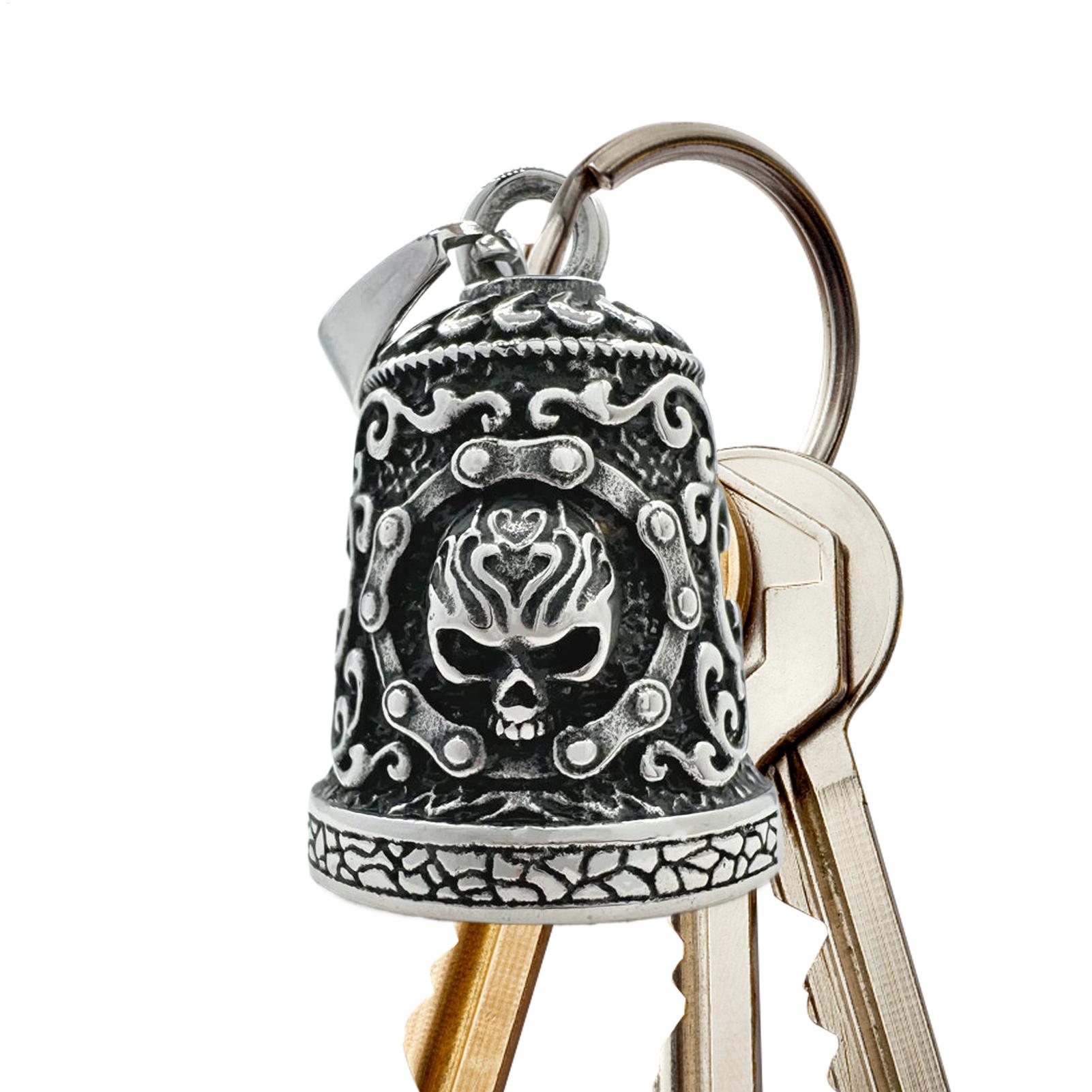 Skull Bell Charm Motorcycle Be - Motorcycle Chain recension och pris