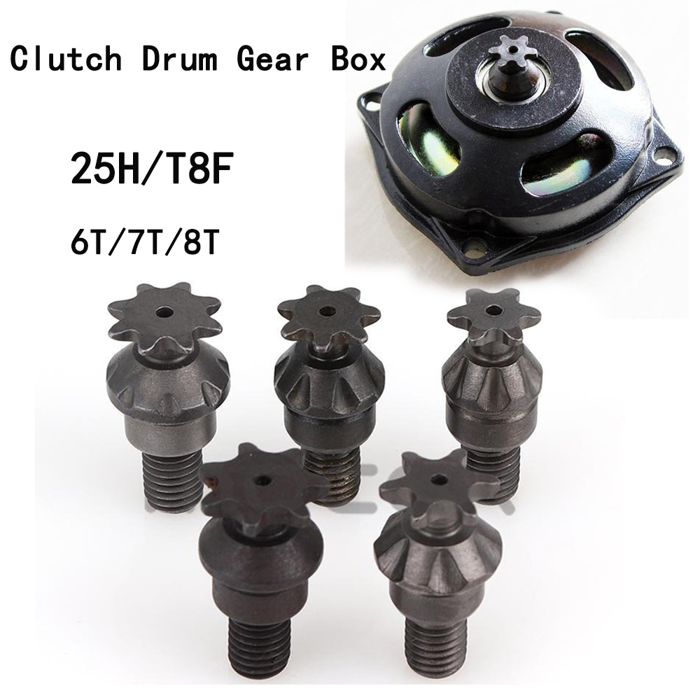 25H T8F 6/7/8 Teeth Clutch Dru - Chain Sprocket Set recension och pris