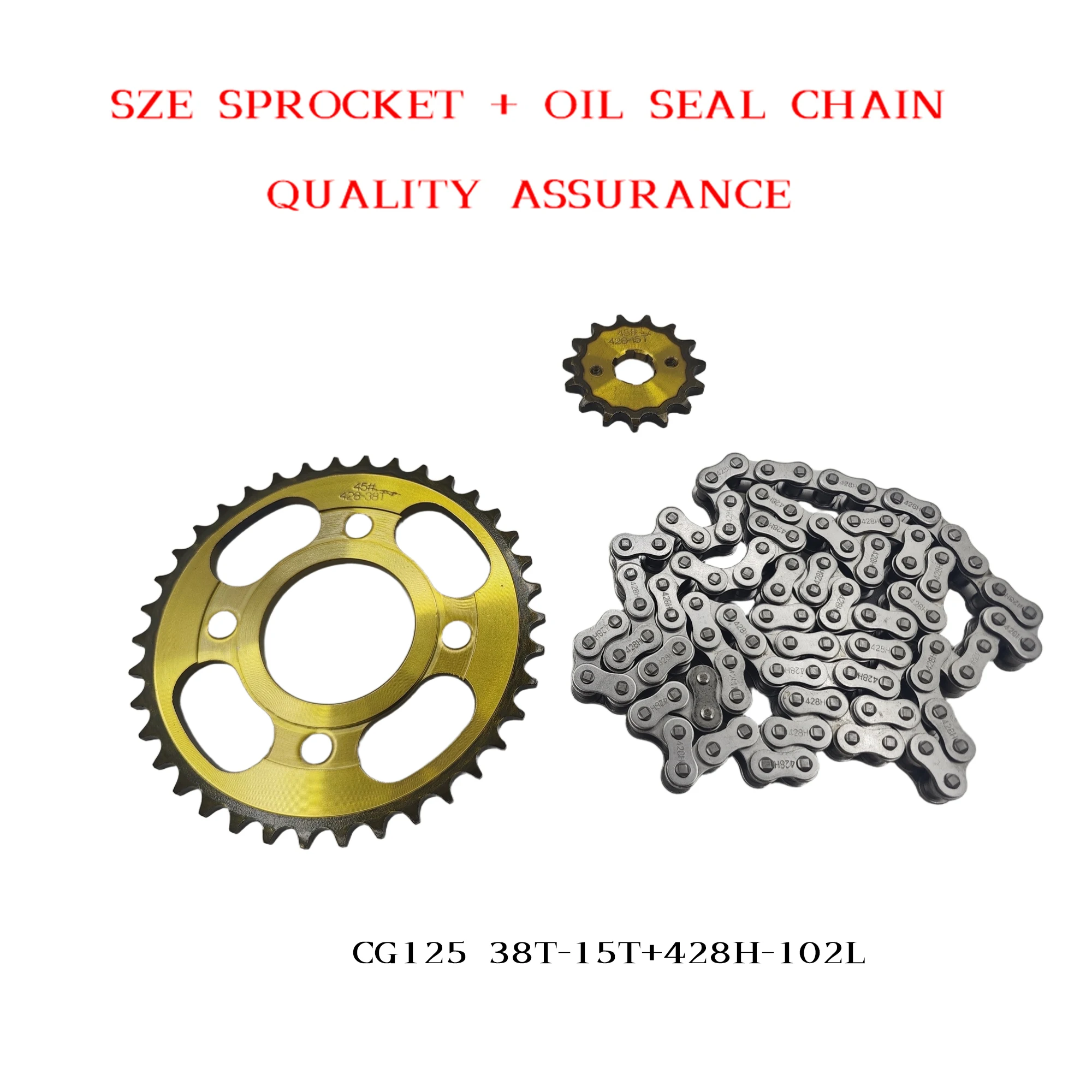 CG125 38T+15T 428H-102L Silent - 428 Chain recension och pris